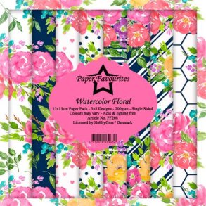 Paper Favourites Paper Pack 15x15 - PF208 - Watercolor Floral