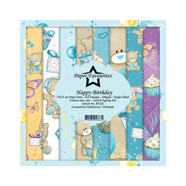 Paper Favourites Paper Pack  Happy Birthday PF226