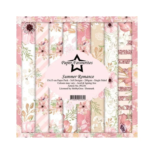 Paper Favourites Paper Pack 15x15 - PF236 -  Summer Romance