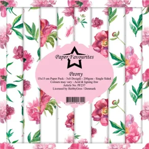 Paper Favourites Paper Pack 15x15 - PF237 - Peony 