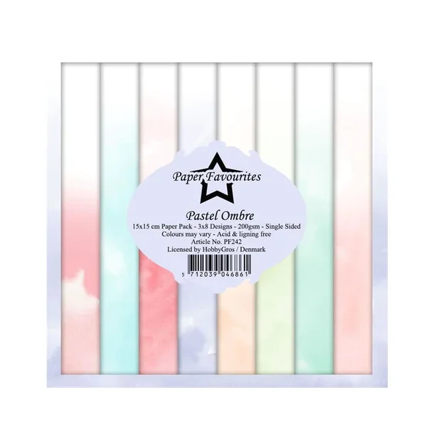 Paper Favourites Paper Pack 15x15 - PF242 - Pastel Ombre