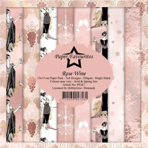 Paper Favourites Paper Pack 15x15 - PF247 Rose Wine 