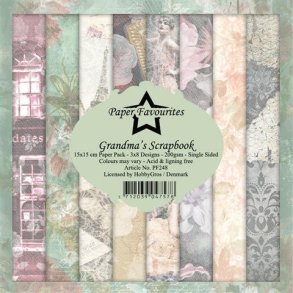 Paper Favourites Paper Pack 15x15 - PF248 Grandm'a Scrapbook