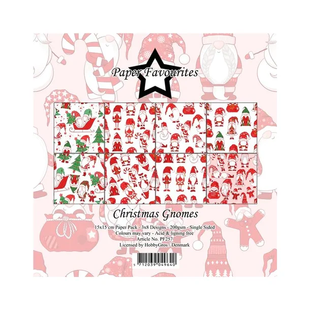 Paper Favourites Paper Pack "Christmas Gnomes" PF257