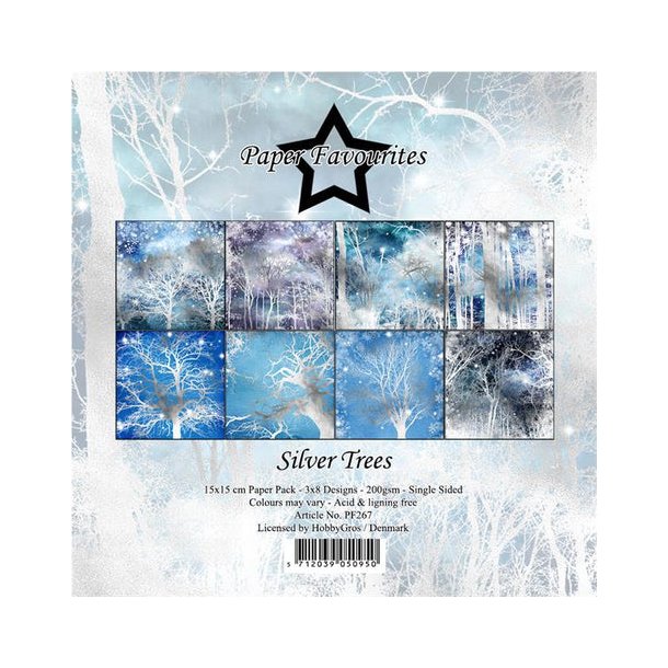 Paper Favourites Paper Pack "Silver Trees" PF267 