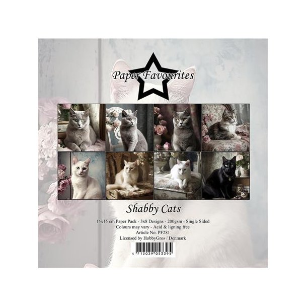 Paper Favourites Paper Pack "Shabby Cats" PF281