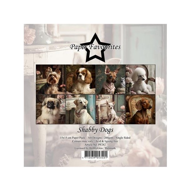 Paper Favourites Paper Pack "Shabby Dogs" PF282