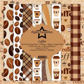 Paper Favourites Paper Pack 30x30 - PF338 - Coffee