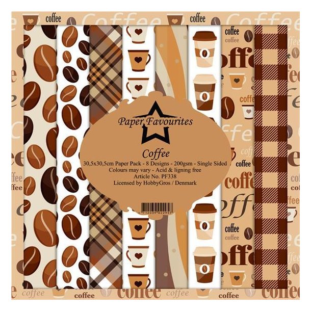 Paper Favourites Paper Pack 30x30 - PF338 - Coffee