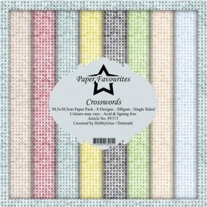 Paper Favourites Paper Pack 30x30 - PF371 - Crosswords