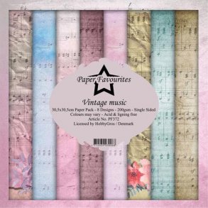 Paper Favourites Paper Pack 30x30 - PF372 - Vintage Music