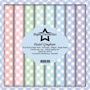 Paper Favourites Paper Pack 30x30 - PF374 - Pastels Gingham 