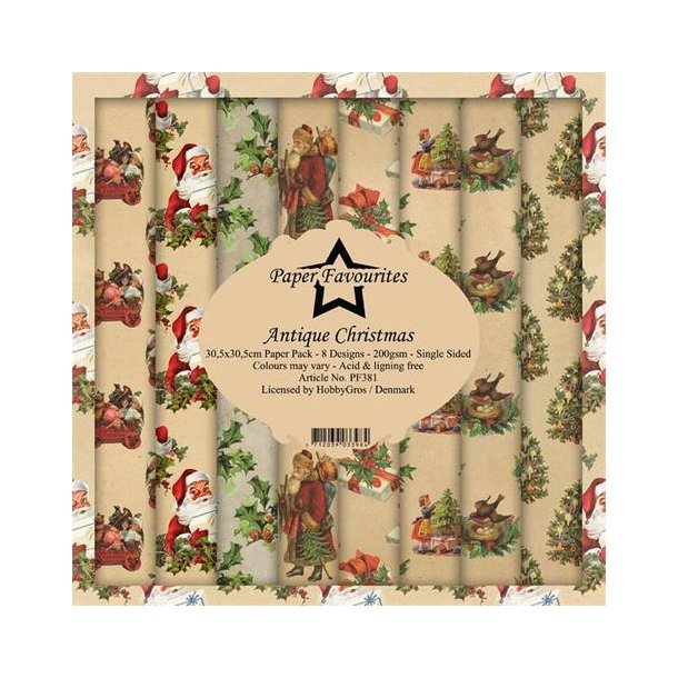 Paper Favourites Paper Pack 30x30 - PF381 - Antique Christmas