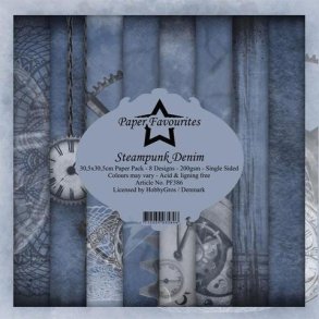 Paper Favourites Paper Pack 30x30 - PF386  - Steampunk Denim