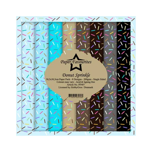 Paper Favourites Paper Pack 30x30 - PF407  - Donut Sprinkle