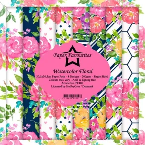 Paper Favourites Paper Pack 30x30 - PF408  - Watercolor Floral