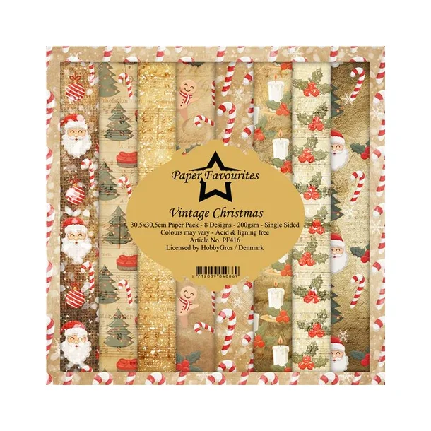 Paper Favourites Paper Pack 30x30 - PF416 - Vintage Christmas