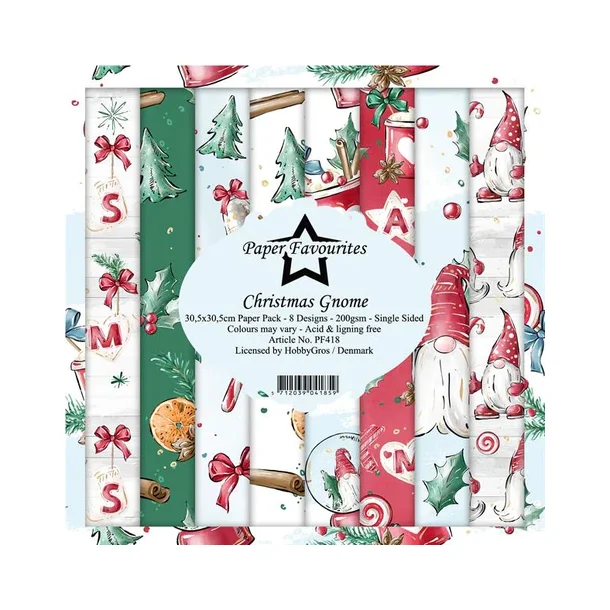 Paper Favourites Paper Pack "Christmas Gnome" PF418