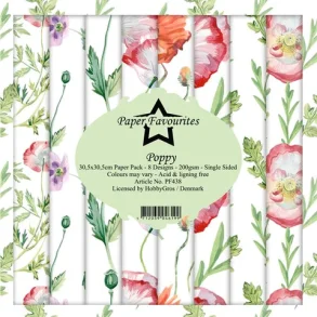 Paper Favourites Paper Pack  Poppy PF438