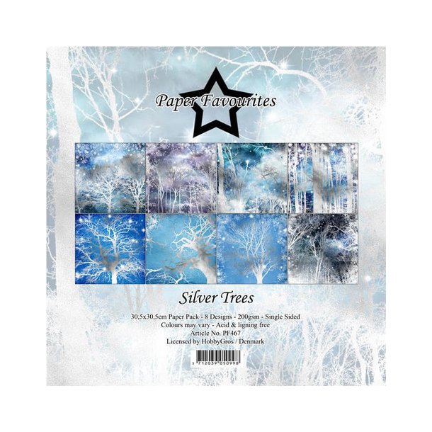 Paper Favourites Paper Pack "Silver Trees" PF467 