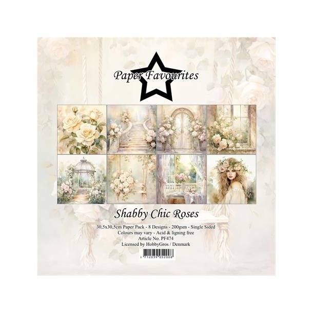 Paper Favourites Paper Pack "Shabby Chic Roses" PF474