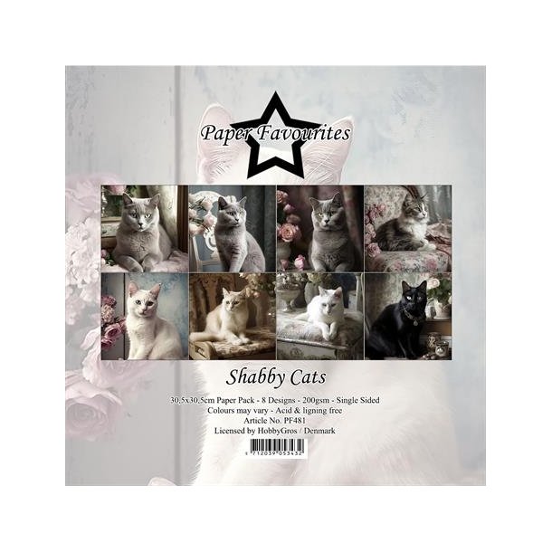 Paper Favourites Paper Pack "Shabby Cats" PF481