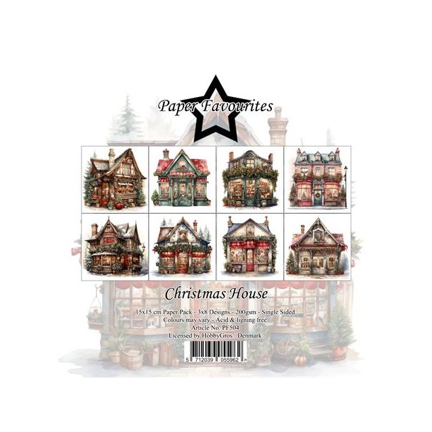 Paper Favourites Paper Pack 15x15 "Christmas House" PF504