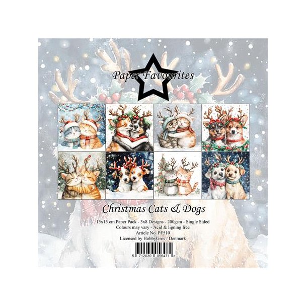 Paper Favourites Paper Pack "Christmas Cats &amp; Dogs" PF510