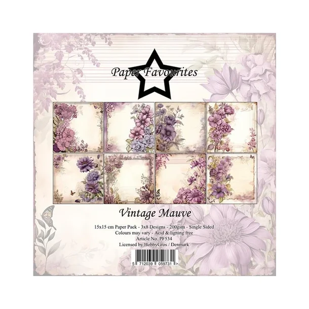 Paper Favourites Paper Pack "Vintage Mauve" PF534
