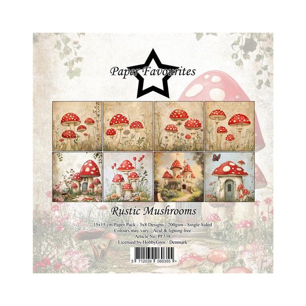 Paper Favourites Paper Pack "Rustic Mushrooms" PF538