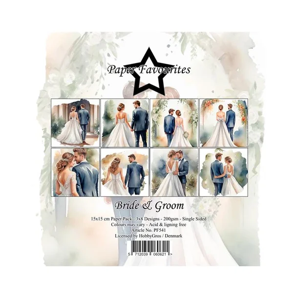 Paper Favourites Paper Pack "Bride &amp; Groom" PF541