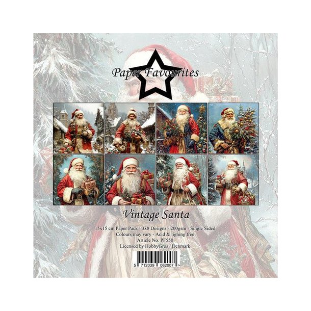 Paper Favourites Paper Pack "Vintage Santa" PF550