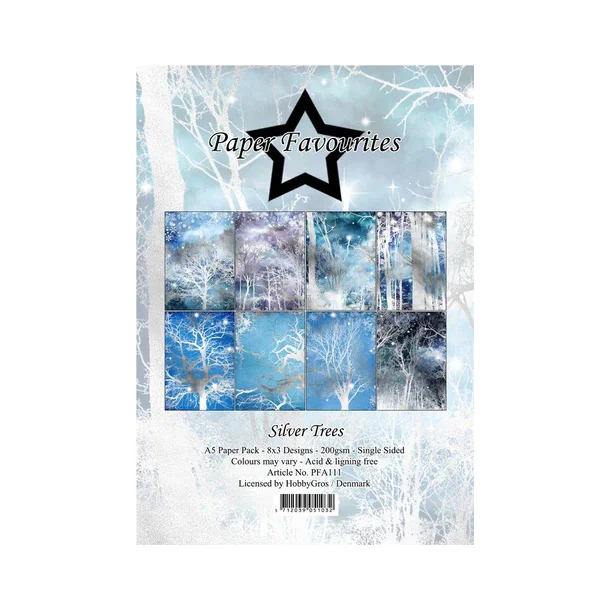 Paper Favourites Paper Pack "Silver Trees" PFA111 