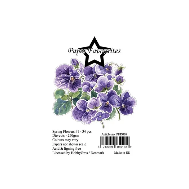 Paper Favourites Die-Cuts "Spring Flowers #1"  PFD009