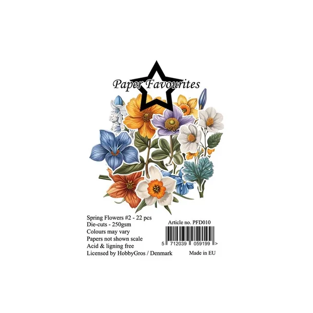 Paper Favourites Die-Cuts "Spring Flowers #2"  PFD010