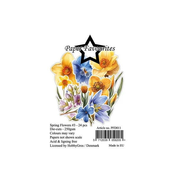 Paper Favourites Die-Cuts "Spring Flowers #3"  PFD011
