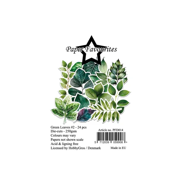 Paper Favourites Die-Cuts "Green Leaves #2" PFD014