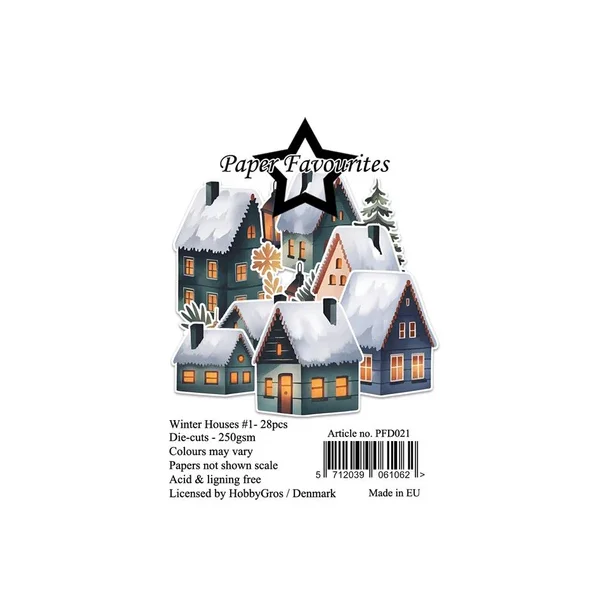 Paper Favourites Die-Cuts "Winter Houses #1" PFD021