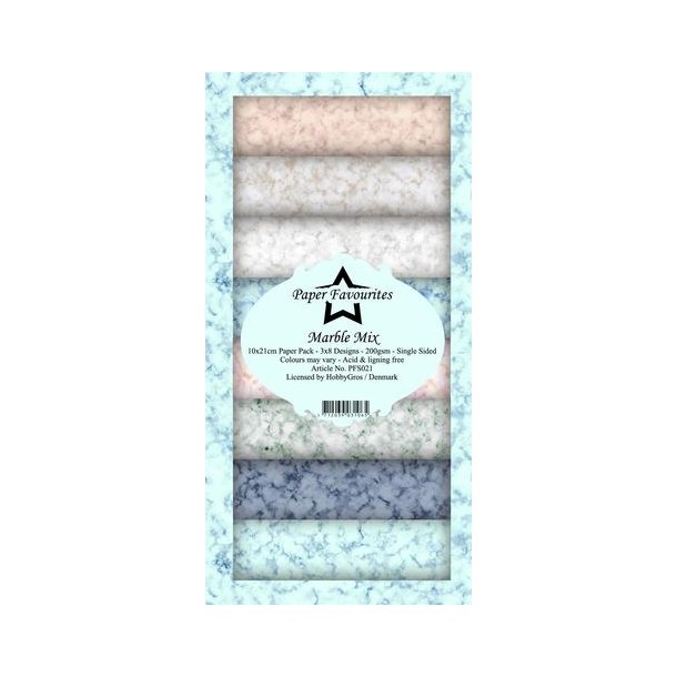 Paper Favourites Slim Card - PFS020 - Marble Mix