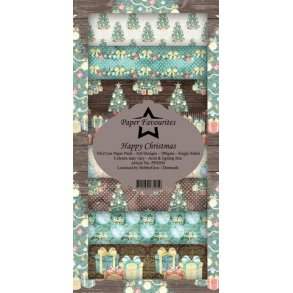 Paper Favourites Slim Card - PFS030 - Happy Christmas