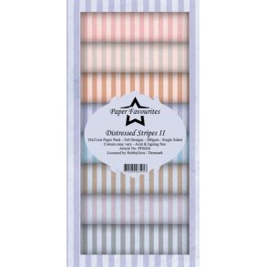 Paper Favourites Slim Card - PFS034 - Distressed Stripes 2