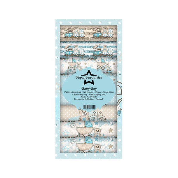 Paper Favourites Slim Card - PFS043 - Baby Boy