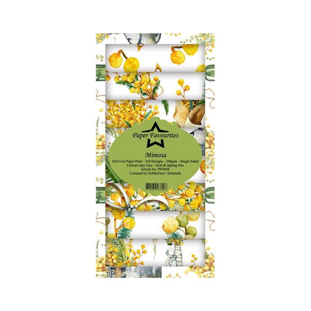 Paper Favourites Slim Card - PFS048 - Mimosa