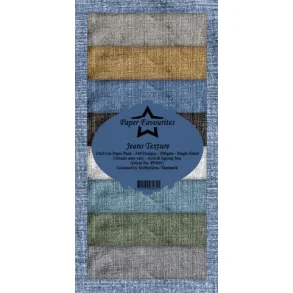 Paper Favourites Slim Card - PFS051 - Jeans Texture
