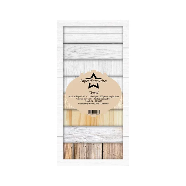 Paper Favourites Slim Card - PFS055 Wood