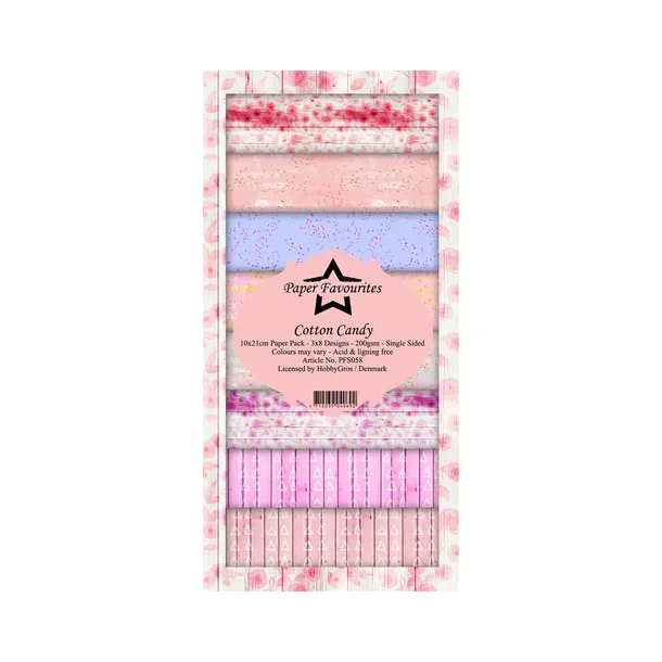 Paper Favourites Slim Card - PFS058 - Cotton Candy