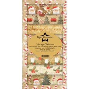 Paper Favourites Slim Card - PFS062 - Vintage Christmas