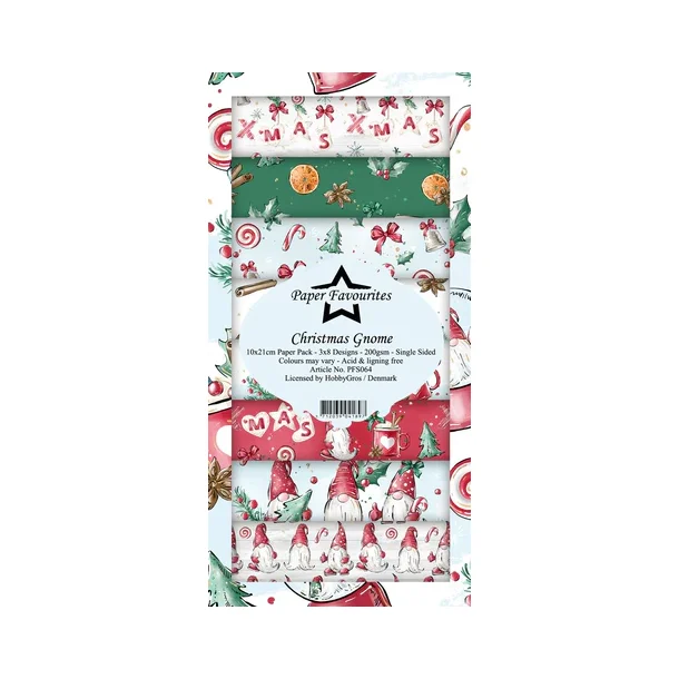 Paper Favourites Slim Card "Christmas Gnome" PFS064