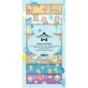 Paper Favourites Slim Card Happy Birthday PFS072