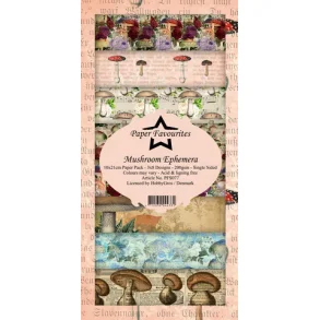 Paper Favourites Slim Card Mushroom Ephemera PFS077
